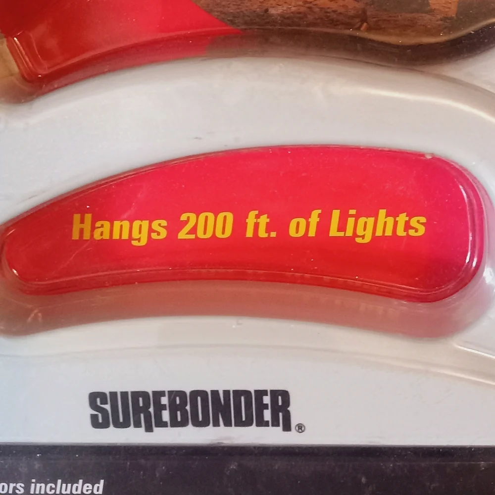 Surebonder Lightweight & Hangs 200ft of Lights Holiday Decorating Light Tacker